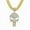 Gold-20inch, variant on Hip Hop Skull Pendant Necklace with Cuban Chain 13mm Crystal Iced Out Bling Hip Hop Jewelry Necklaces Street Dance Accessories Fashion Creative Gifts
