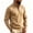 Khaki, variant on TKKCS Mens Quarter Zip Pullover Sweatshirt Long Sleeve Casual Lounge Stand Collar Regular Fit Hoodless Sweatshirt with Pockets Army Green S
