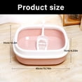 thumbnail image 5 of High Wall Cats Waste Container Reducing Cats Litter Box Sifting Scoops for Outdoor Use, 5 of 12