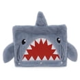 thumbnail image 1 of Pen+Gear 3-Ring Grey Plush Shark Binder Pencil Pouch, 1 of 6