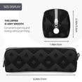 thumbnail image 3 of Pofeuu Black Poker Print Leather Pencil Case, Leather Pencil Pouch Large Capacity, Big Pencil Pouch with Zipper Vintage Pen Bag Fountain Pen Holder, 3 of 7