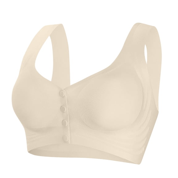 Maplenight Front Closure Bras for Women No Underwire Full Coverage Comfort Bralettes Support Lightweight Everyday Bra