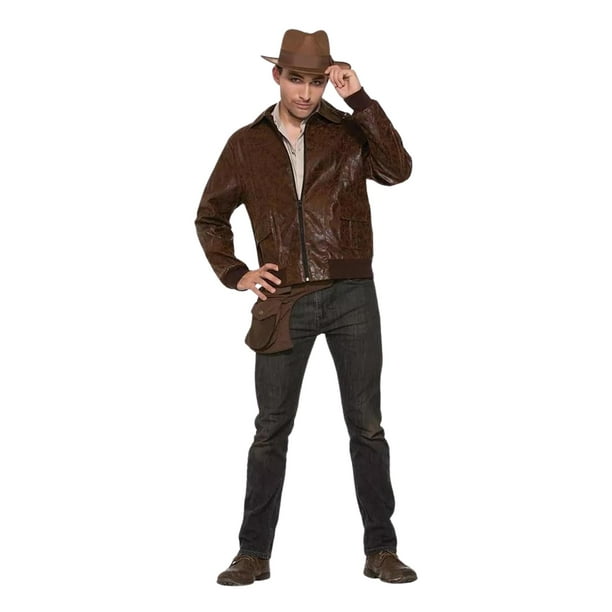 Chaqueta de gamuza sintética Forum Novelties de los años 40 de la Segunda Guerra Mundial para hombre