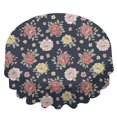 thumbnail image 2 of Pioneer Flower Floral Print Pattern Round Tablecloth 60 X 60 Inch, Wrinkle Resistant Wipeable Table Cloth for Kitchen Dining Picnic Patio Party, 2 of 6