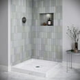 thumbnail image 2 of Streamline NTM-664-36MB-CR 36 in. x 36 in. Corner Acrylic Shower Base in Matte Marble with Center Drain, Drain Included, 2 of 4