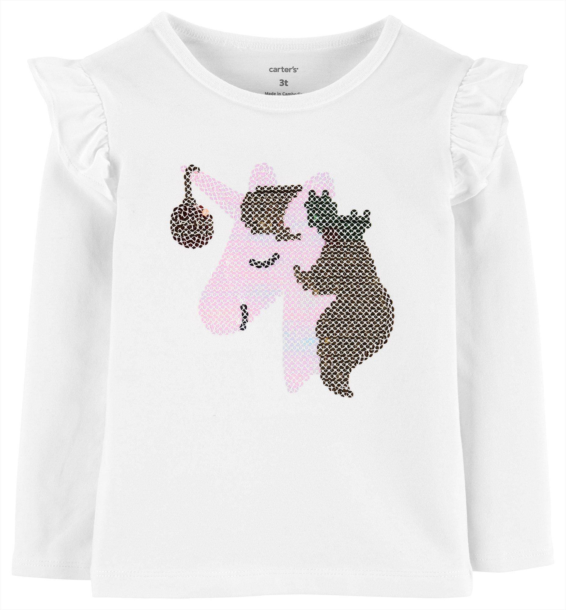 Details about   Carter's Girls Long Sleeve Pink Unicorn Top 2T or 4T 