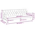 thumbnail image 4 of vidaXL Sofa Bed with Armrests Dark Grey Fabric, 4 of 5