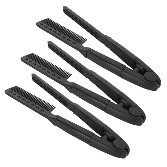 Peine Alisador De Cabello, Peine Con Abrazadera De Peinado Ligero En Forma De V, Material ABS Resistente Al Calor Para El Hogar Para Salón