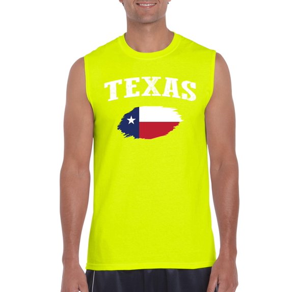 Mens Texas Flag Ultra Cotton Sleeveless T-Shirt