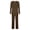 Coffee, variant on Tnhcen 2 Piece Women's Pajamas Sets Lounge Sets Round Neck Long Sleeve Top Waist Pants With Pockets S-3XL