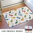 thumbnail image 3 of White Dinosaurs Bones Footprints Pattern Door Rugs,Washable Non Slip Door Mats Indoor,Decorative Door Mats,Entry Mat Indoor for Entrance,Bedroom,Kitchen,Bathroom,16"x24", 3 of 6