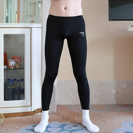 

Ice Silk Ultra-Thin Men Long Homewear Sleepwear Underwear Bottom Trousers