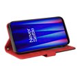 thumbnail image 2 of Compatible OnePlus Nord CE 2 5G Case, Leather Wallet Case Stand View Magnetic Clasp Book Flip Folio Phone Cover - Red, 2 of 5