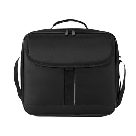 MERIGLARE Carrying Case Organizer Bag Large Capacity Sturdy Zipper Polyester Black Portable Storage Travel Case Bag