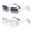 Purple/Blue, variant on 1 Pair Unisex Retro Metal Frame Rimless Classic Fashion Sunglasses for Men Women Ladies