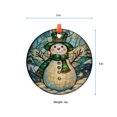 thumbnail image 5 of Snowman Ornament, Winter Holiday Decor, Festive Tree Decoration, Unique Gift Idea, Seasonal Charm, Cute Snowman Art, Holiday Keepsake, Xmas Tree Hanging Decoration, Seasonal Gift I, 5 of 5