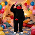 thumbnail image 2 of Kids Funny Monster Onesie 𝗖ostume Big Mouth Monster Plush Jumpsuit with Pocket Cartoon 𝗖osplay Monster Onesies, 2 of 4