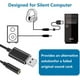 thumbnail image 2 of Adaptador de audio USB, adaptador de audio USB a conector de audio de 3,5 mm, adaptador de audio de tarjeta de sonido externo USB con conector de auriculares y micrófono de 3,5 mm (negro / 20 cm) Namotu CZDZ-HQ55, 2 of 5