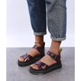 thumbnail image 2 of Summer Womens Chunky Sandals Thick Sole Strappy Flatforms Shoes, 2 of 5