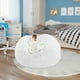 thumbnail image 3 of Sillas de la Sala de Estar 1 Cubierta de Sofá de Terciopelo Cómodo Y Suave Redondo Grande, Adecuado para la Sala de Estar, Dormitorio, Decoración Del Hogar de la Oficina, Solo sin Llenar, Tamaño 135cm, 3 of 3