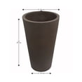 thumbnail image 3 of Algreen Crete 30" Self-Watering Planter, Tall, Brownstone Resin, 3 of 7
