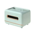 thumbnail image 2 of Magnetic Tissue Box, 7.68x5.71x5.51in Green/Gray - Plastic, Multifunctional Remote Control Storage For Living Room, 2 of 6