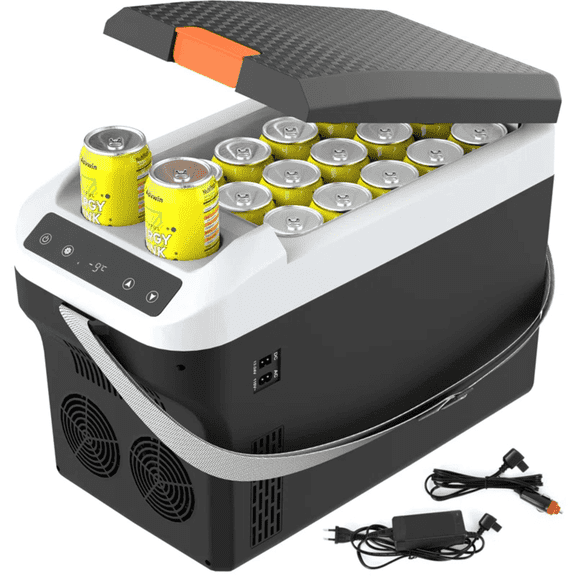 Advwin 23QT Electric Cooler & Warmer, Portable 12V Car Refrigerator Plug-in Coolers for Vehicles, Camping, Travel, RV, Black
