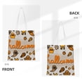 thumbnail image 3 of DouZhe Reusable Grocery Bags, Halloween Ghost Lightweight Polyester Canvas Cloth Tote Bag for Travle Gym Shopping School, 15" x 16", 3 of 7