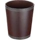 thumbnail image 1 of 26-27 fong leather trash can, garbage bin or recycling bin for home or office, trash bin for storing and containing waste in bathroom, kitchen, home o, 1 of 1