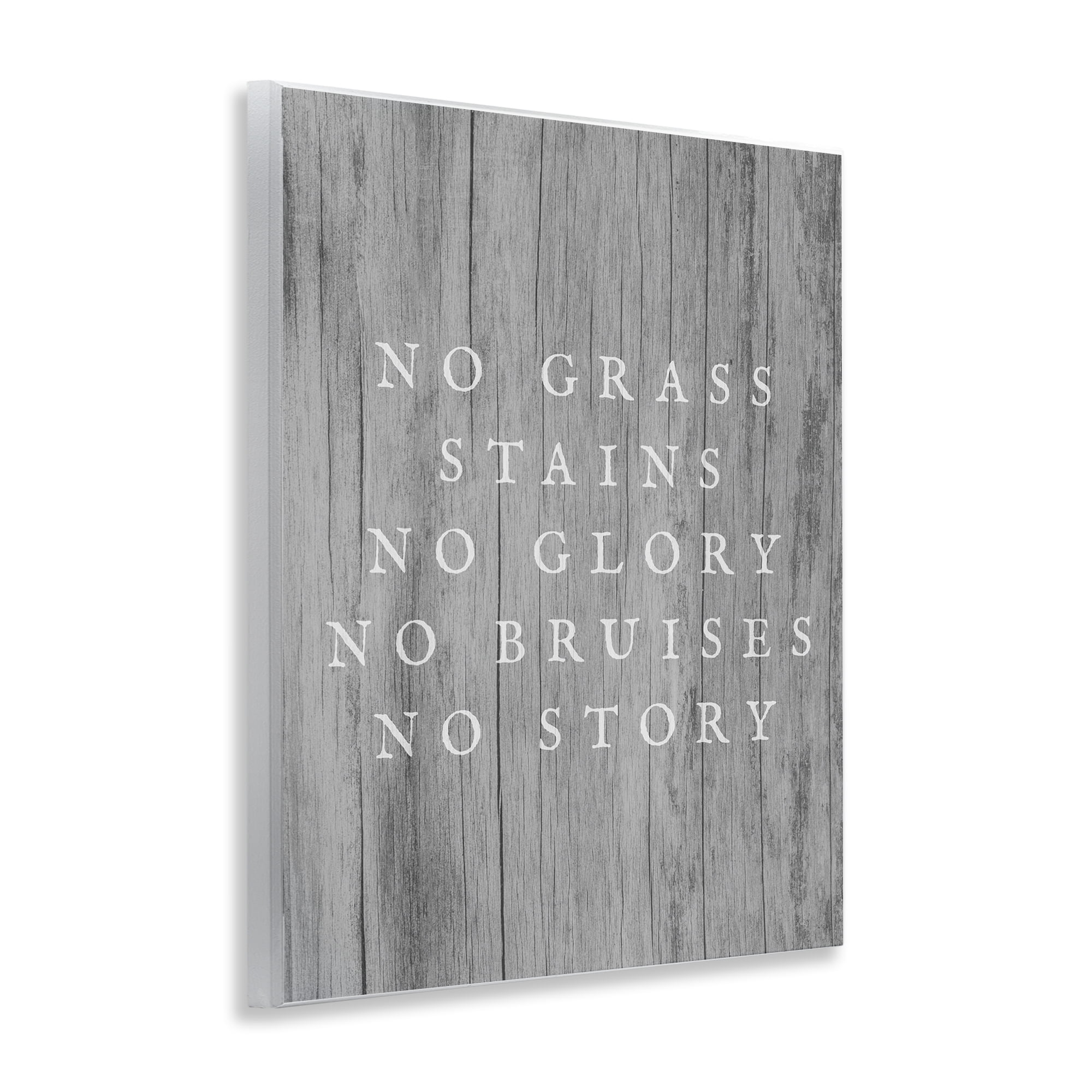 Stupell Industries No Grass Stains No Glory Sports Painting Unframed Art Print Wall Art, 11 x 14