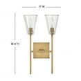 thumbnail image 2 of 50642HB Hinkley Lighting Auden - 2 Light Bath Vanity In Traditional and Glam Style-18.25 Inches Tall and 11 Inches Wide-Heritage Brass Finish, 2 of 6
