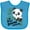 Turquoise, variant on Inktastic My Great Grandma Loves Me Cute Panda Boys or Girls Baby Bib
