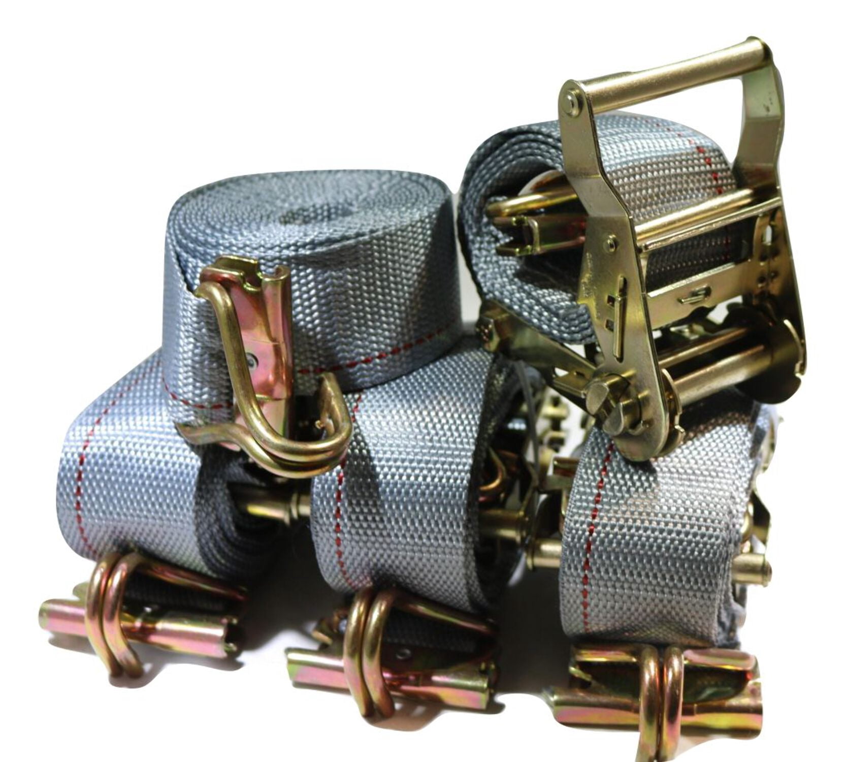 2" x 16 Ft. Ratchet Strap w/ Spg E & Wire J for Hook For E & F-Tracks 200 PACK | R16EW