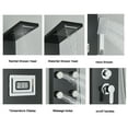 thumbnail image 2 of CES Shower Panel Tower System,Shower Column with Temperature Display,Rainfall Waterfall Shower Head Shower,6 Adjustable Body Jets,Handheld Shower,Wall Mount Black, 2 of 11