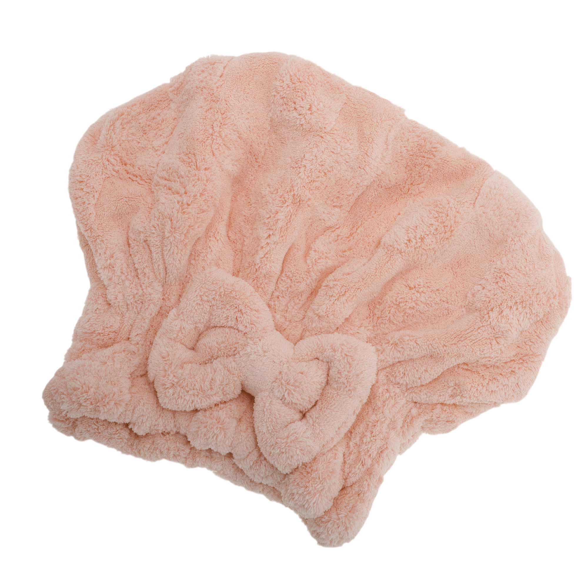 Unique Bargains 1pc Soft Bow Hair Towel for Hair Drying 0.24"x 11.81" Light Brown