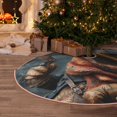 thumbnail image 5 of Rateoe Western Cowboy Duck Pattern Christmas Tree Skirt with Ties , Christmas Tree Decorations, Farmhouse Christmas Decor Xmas Holiday Decorations-36", 5 of 6