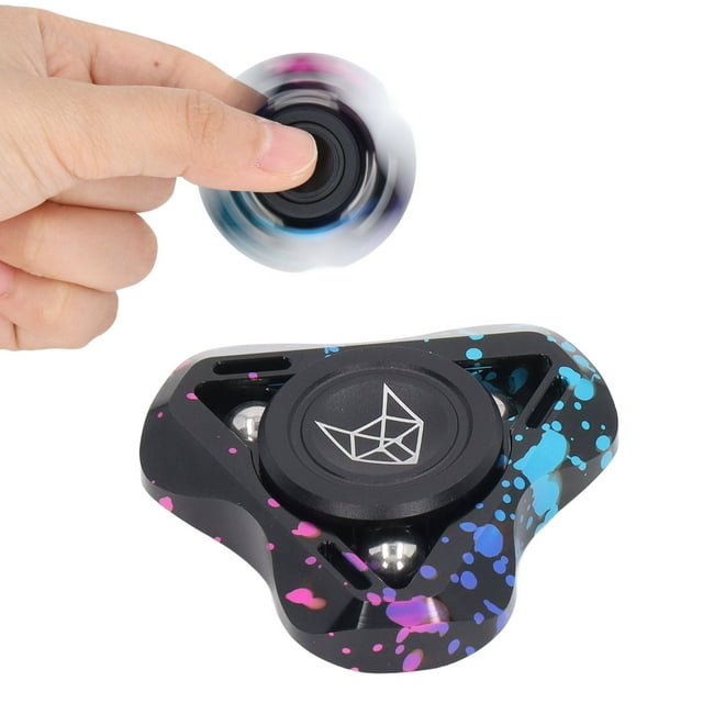 Hand Toy, Metal Stress Relief Rotation Sensory Toy Quiet Toys Stress Reducer Spin for Adults Children