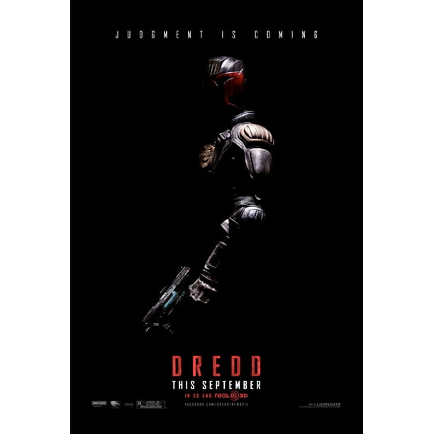 Dredd 3D Movie Poster 24inx36in (61cm x 91cm) Art Poster 24x36 Square ...