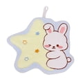 thumbnail image 2 of EWASWON Easter Hand Towels, Super Absorbent Bunny Print Kitchen & Bath Towels, Soft Coral Fleece with Hanging Loop for Easter Decor, Gift, Ki-ds, Bathroom, Blue, Set of 1, 2 of 6