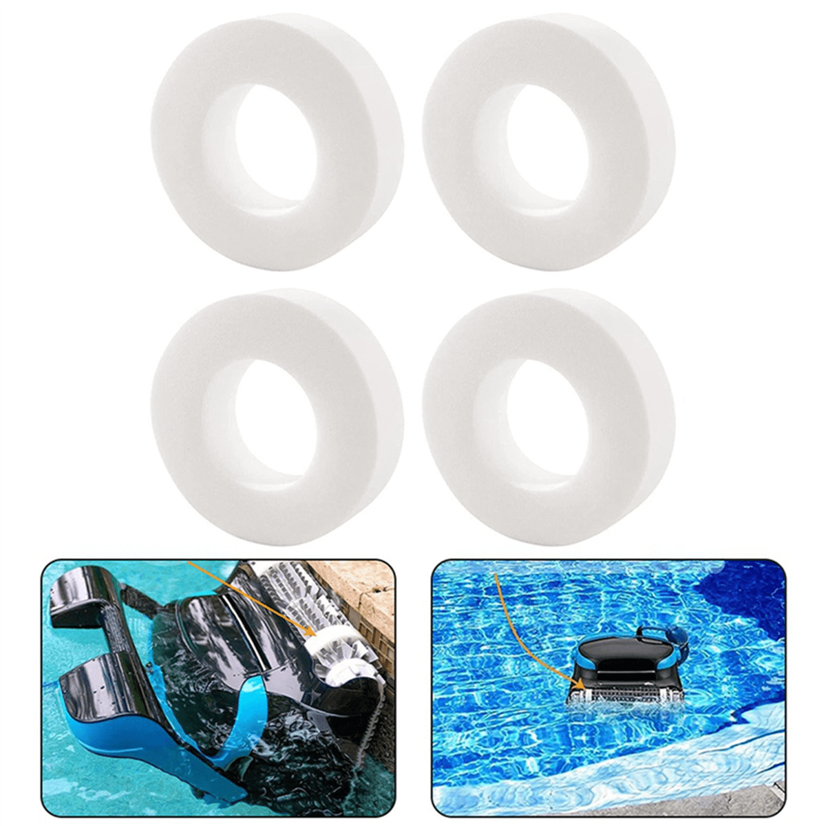20Pcs Climbing Ring for  6101611-R4, M200 M400 M500 Swimming Pool Robot Wheel Cover Replace