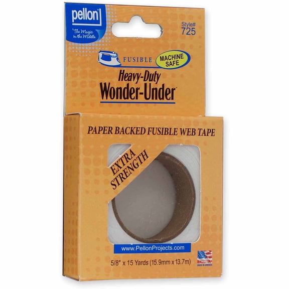 PCP Group LLC Pellon 725 Fusible Fabric Sewing Tape Precut Package, Clear