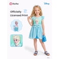 thumbnail image 3 of Disney Princess Girls Romper Frozen Elsa Graphic Jumpsuit with Tulle Skirt Dresses Ruffled Sleeve Summer Outfits Sizes 2-6T, 3 of 11