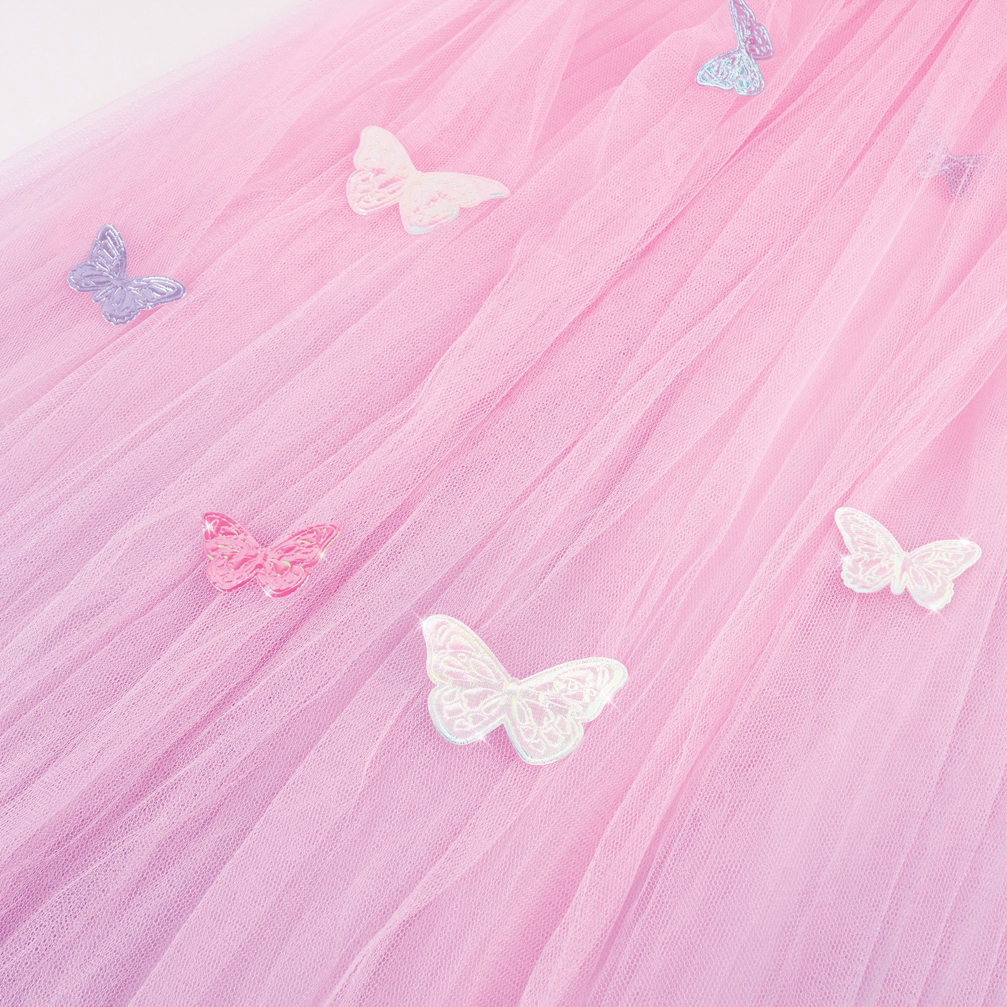 Three Cheers for Girls: Butterfly Ombre Bed Canopy - Pink & Purple Shimmering Butterflies, Bedroom Accessory, Fits Twin/Full/Queen, Kids Ages 6+