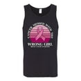 thumbnail image 2 of Wild Bobby Cancer Messed With the Wrong Girl Breast Cancer Awareness Men Tank Top, Black, Small, 2 of 6