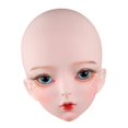 thumbnail image 3 of 1/3 BJD Doll Molde de Cabeza de Vinilo Hecho a Mano con Ojos de Práctica de Reparación Juguetes para Sunnimix BJD Doll Head, 3 of 6