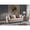 Beige, variant on Chanelle Thick Velvet Fabric Upholstered Sofa Made With Wood in Gray