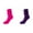 M-Hot Pink 1PCS & Wine 1PCS, variant on (2-Pack) Rinsvye Women's Blister Wicking athletic Slipper Socks with Grippers Ankle Quarter Cushion Socks Slipper Socks for Women indoor 4 Pack for Running Cat Slipper Socks with Grippers Tennis an