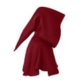 thumbnail image 4 of LEKWK Medieval Hooded Cowl Cape Short Gothic Wizard Cloak Accessories Set Classic Halloween Cosplay Costume Themed Party Festival Dress Up, 4 of 5