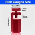 thumbnail image 3 of Adequately Built Stair Gauge Tool designed with hex flat structure to support various woodworking projects (Red), 3 of 7