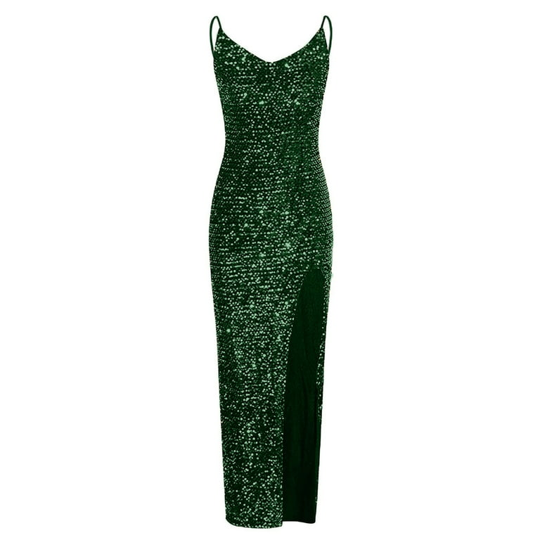 Wycnly Formal Dresses for Women Wedding Guest Elegant Slit Slim Sequin Cami Long Dresses V-Neck Sleeveless Solid 2024 Summer Maxi Dress Green XL - Walmart.com Wycnly Formal Dresses for Women Wedding Guest Elegant Slit Slim Sequin Cami Long Dresses V-Neck Sleeveless Solid 2024 Summer Maxi Dress Green XL - Walmart.com